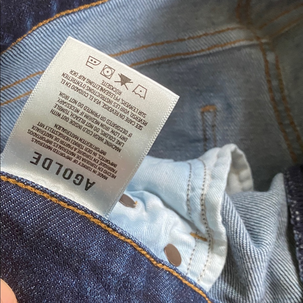 Agolde Sophie Dark Blue Skinny ankle Jeans 27 - Picture 3 of 4
